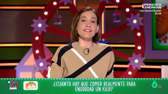 ¿Cuánto hay que comer para engordar un kilo? Boticaria García da las claves, en vídeo La farmacéutica explica en polvorones, mazapanes, turrones y roscón cuántos de estos productos deberíamos comer para engordar un kilo de grasa corporal.