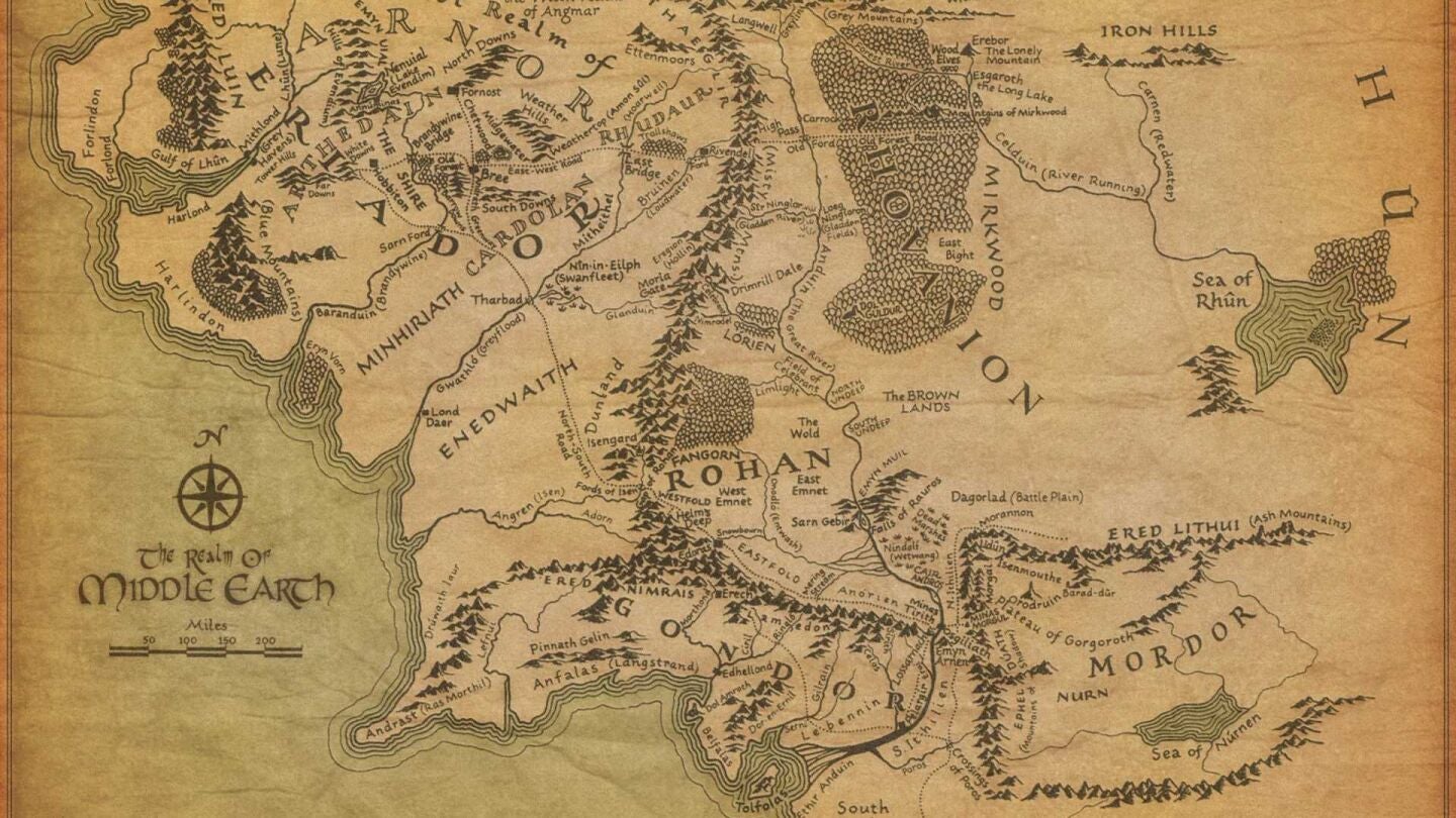 Mapa de la Tierra Media