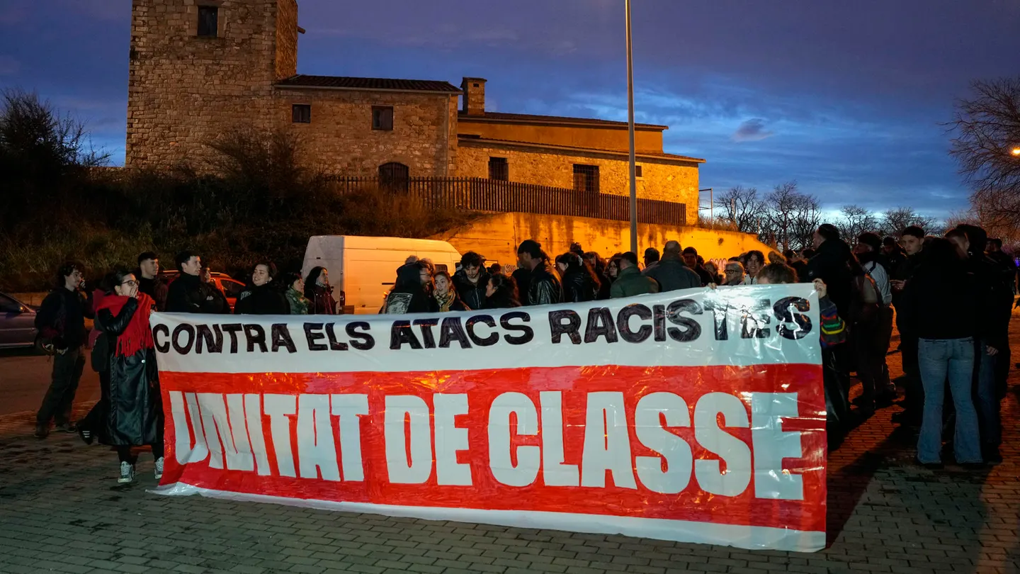 Imagen de una concentración antiracista en Badalona Imagen de una concentración antiracista en Badalona