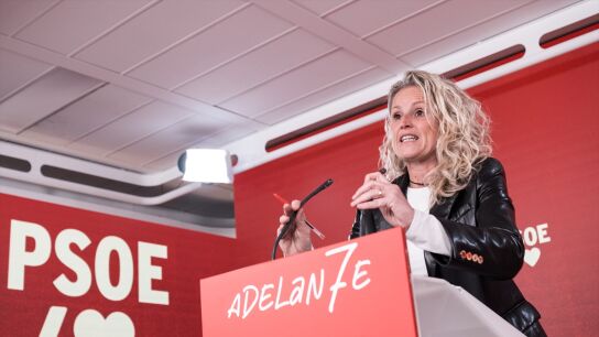 La portavoz de la Comisi&oacute;n Ejecutiva Federal, Montse M&iacute;nguez, este lunes.