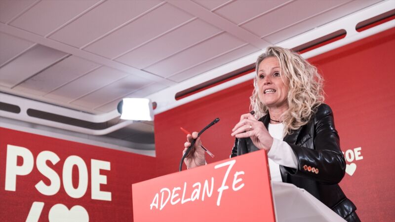 La portavoz de la Comisi&oacute;n Ejecutiva Federal, Montse M&iacute;nguez, este lunes.