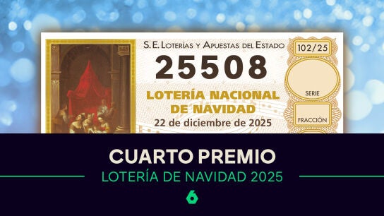 El 25508 reparte el segundo cuarto premio de la Loter&iacute;a de Navidad de 2025