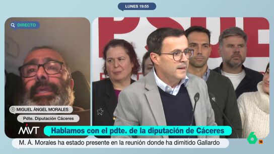Miguel &Aacute;ngel Morales (PSOE) considera "l&oacute;gica" la dimisi&oacute;n de Gallardo: "No era el candidato id&oacute;neo"