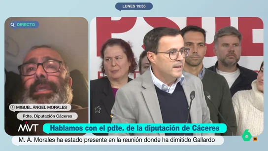Miguel Ángel Morales (PSOE) considera "lógica" la dimisión de Gallardo: "No era el candidato idóneo" Miguel Ángel Morales (PSOE) considera "lógica" la dimisión de Gallardo: "No era el candidato idóneo"