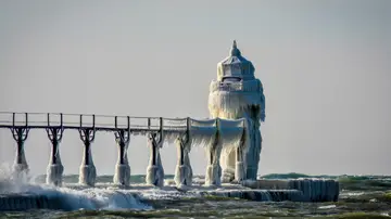 Faro de St. Joseph, en Benton Harbor, Míchigan Faro de St. Joseph, en Benton Harbor, Míchigan