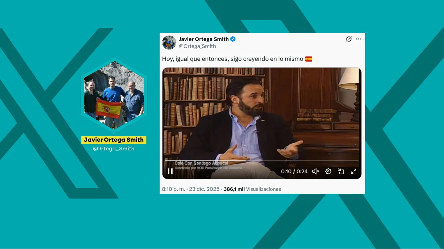Ortega Smith 'responde' a su expulsión de la Ejecutiva de Vox parafraseando al propio Abascal: "Es muy difícil que la gente sea libre en un partido político" Ortega Smith 'responde' a su expulsión de la Ejecutiva de Vox parafraseando al propio Abascal: "Es muy difícil que la gente sea libre en un partido político"