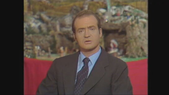 Imagen de archivo del discurso que el rey em&eacute;rito Juan Carlos I dio a la naci&oacute;n en 1975