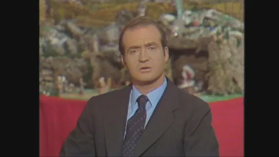 Imagen de archivo del discurso que el rey emérito Juan Carlos I dio a la nación en 1975 Imagen de archivo del discurso que el rey emérito Juan Carlos I dio a la nación en 1975