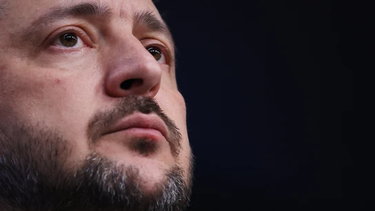 El presidente de Ucrania, Volodimir Zelenski. El presidente de Ucrania, Volodimir Zelenski.