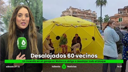 Un incendio en un aparcamiento subterr&aacute;neo obliga a desalojar de sus viviendas a 60 vecinos de San Coma