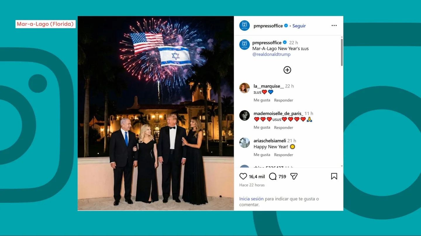 Benjamin Netanyahu y Donald Trump pasan juntos la Nochevieja Benjamin Netanyahu y Donald Trump pasan juntos la Nochevieja