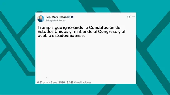 El ataque de EEUU a Venezuela, la acción de la Casa Blanca que indigna a la oposición: "Trump sigue ignorando la Constitución" El ataque de EEUU a Venezuela, la acción de la Casa Blanca que indigna a la oposición: "Trump sigue ignorando la Constitución"