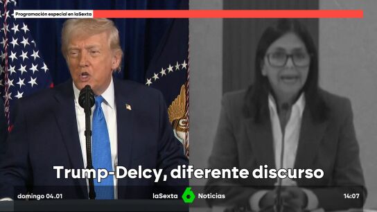 Trump vs Delcy, diferentes discursos tras el ataque a Venezuela y la captura de Nicol&aacute;s Maduro