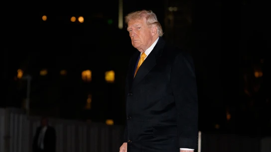 El presidente estadounidense Donald Trump regresa a la Casa Blanca El presidente estadounidense Donald Trump regresa a la Casa Blanca