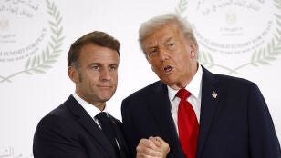 El presidente de Francia, Emmanuel Macron, y el presidente de Estados Unidos, Donald Trump, en una imagen de archivo. 