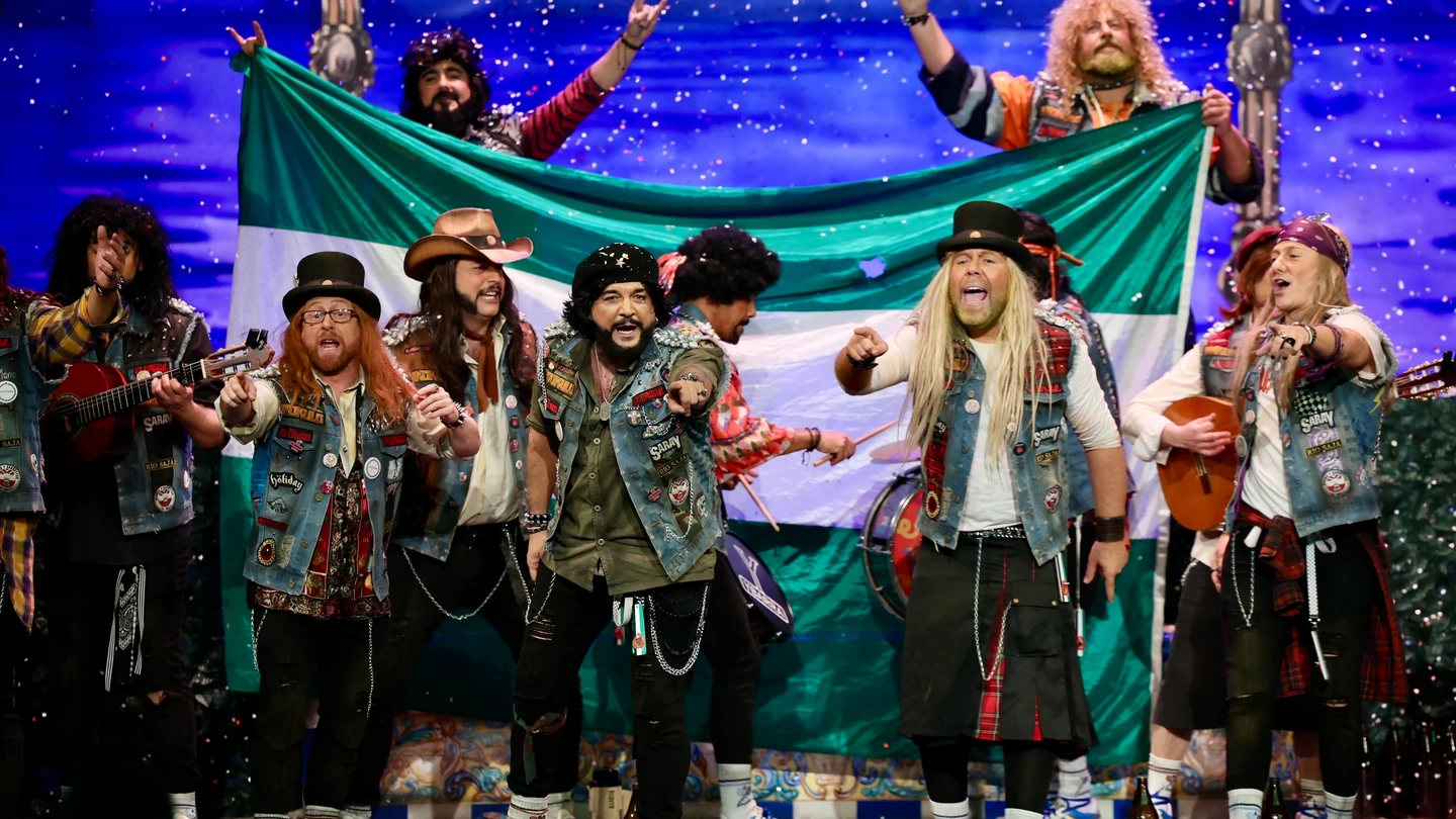 Una imagen de la final del Concurso de Agrupaciones Carnavalescas (COAC) de Cádiz en 2025 Una imagen de la final del Concurso de Agrupaciones Carnavalescas (COAC) de Cádiz en 2025