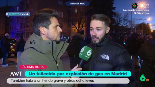 Testigo de la explosi&oacute;n de gas en Carabanchel
