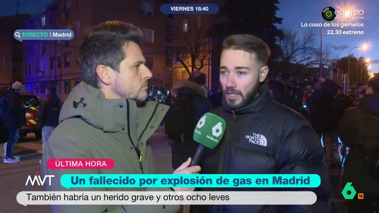 Testigo de la explosión de gas en Carabanchel Testigo de la explosión de gas en Carabanchel