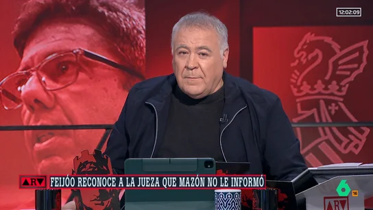 Ferreras, sobre los mensajes de Mazón a Feijóo el día de la DANA: "Queda en evidencia, una vez más, que es un mentiroso patológico" Ferreras, sobre los mensajes de Mazón a Feijóo el día de la DANA: "Queda en evidencia, una vez más, que es un mentiroso patológico"