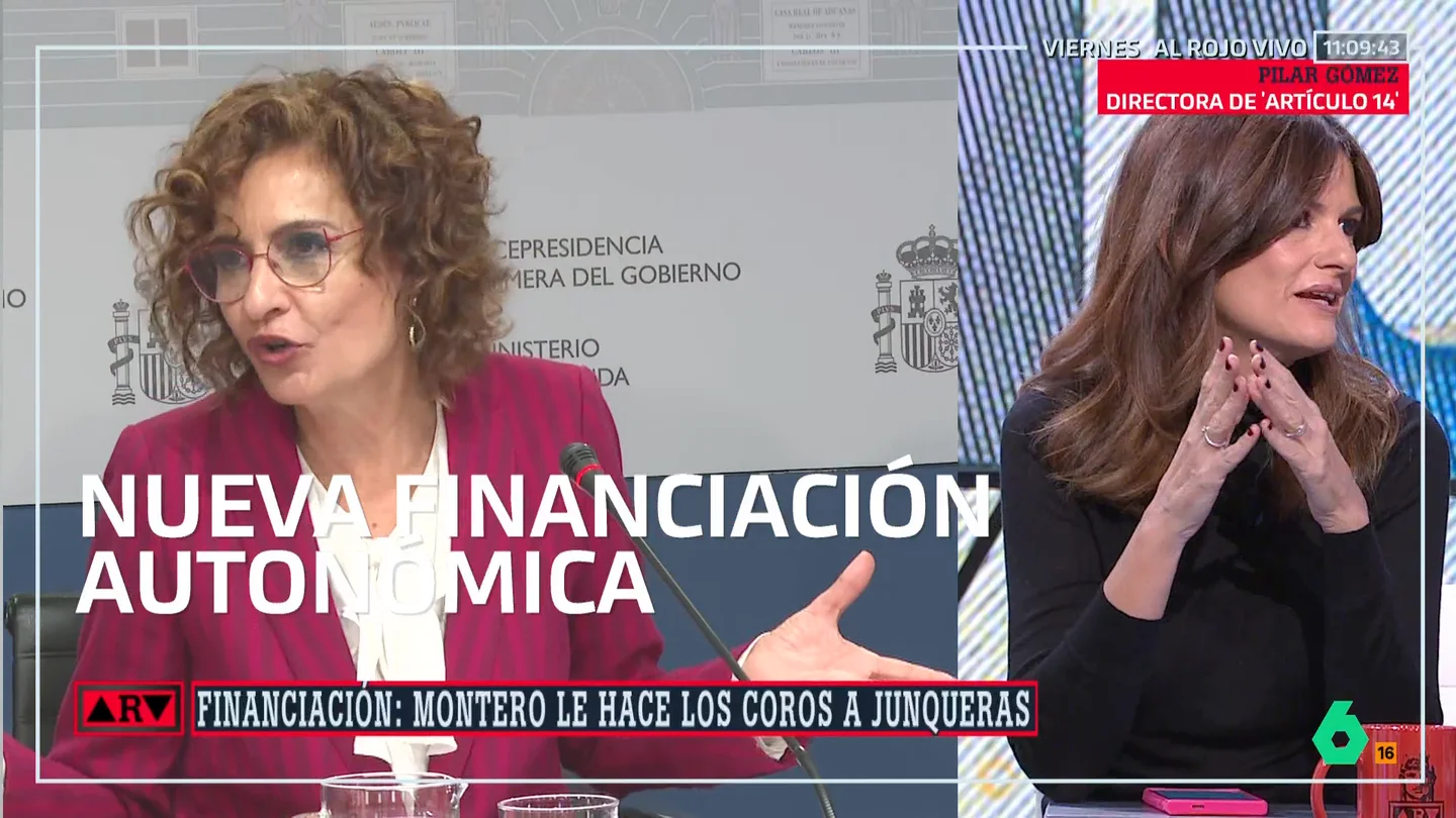 Pilar Gómez acusa a Montero de intentar convencernos de algo "imposible" sobre la financiación autonómica: "No puede repartirse por igual a todas" Pilar Gómez acusa a Montero de intentar convencernos de algo "imposible" sobre la financiación autonómica: "No puede repartirse por igual a todas"