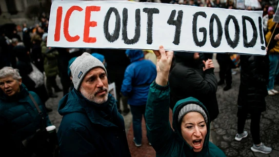 Imagen de las protestas contra el ICE en EEUU por la muerte de Renee Nicole Good Imagen de las protestas contra el ICE en EEUU por la muerte de Renee Nicole Good