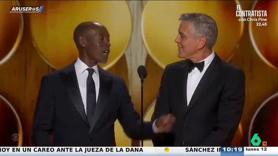 El dardo de Don Cheadle a George Clooney en los Globos de Oro: "La última vez que ganaste Timothée Chalamet tenía 3 años" El dardo de Don Cheadle a George Clooney en los Globos de Oro: "La última vez que ganaste Timothée Chalamet tenía 3 años"