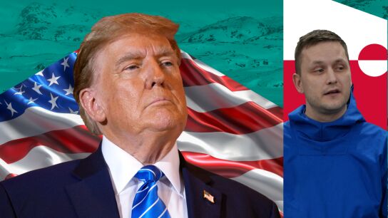 Donald Trump y el primer ministro groenland&eacute;s, Jens Frederik Nielsen.