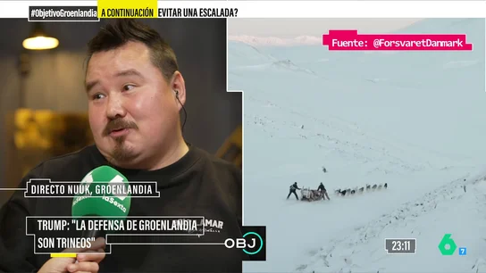 Un groenlandés responde a las provocaciones de Trump: "Los trineos son lo más efectivo; además tenemos a Dinamarca y a la OTAN" Un groenlandés responde a las provocaciones de Trump: "Los trineos son lo más efectivo; además tenemos a Dinamarca y a la OTAN"