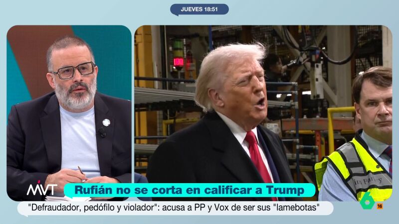 Edu Gal&aacute;n, tajante sobre el "colaboracionismo de libro" de Vox con Trump: "En un pa&iacute;s serio ser&iacute;an juzgados por alta traici&oacute;n"
