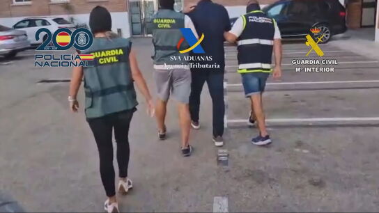 Imagen de la detenci&oacute;n de miembros de organizaciones vinculadas al Balkan Cartel