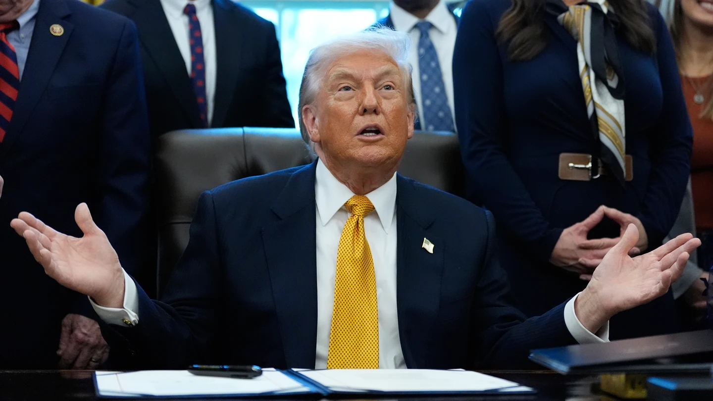 El presidente de EEUU, Donald Trump, este miércoles en el Despacho Oval. El presidente de EEUU, Donald Trump, este miércoles en el Despacho Oval.