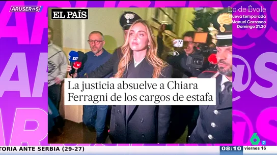 Chiara Ferragni, absuelta de los cargos de estafa Chiara Ferragni, absuelta de los cargos de estafa