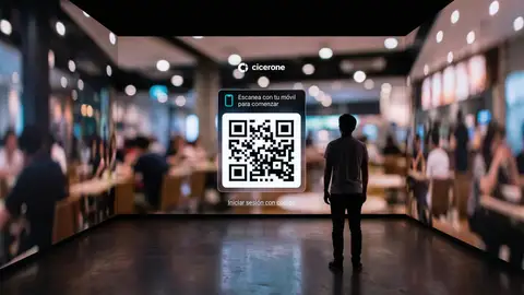 Cubo inmersivo de Cicerone, IA de iUrban. Cubo inmersivo de Cicerone, IA de iUrban.