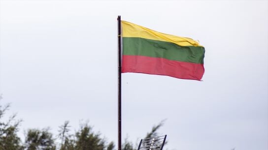Imagen de archivo de la bandera de Lituania