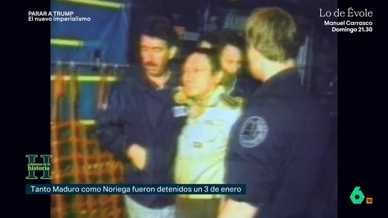 Maduro y Noriega, caminos paralelos: la delta force, acusaciones de narcotráfico y un juicio en EEUU Un 3 de enero de 2026, las fuerzas especiales se llevan a Nicolás Maduro. Ese mismo día, 37 años antes, hacían lo mismo con Manuel Noriega en Panamá. Dos casos sorprendentemente similares que analiza laSexta Columna en este vídeo.