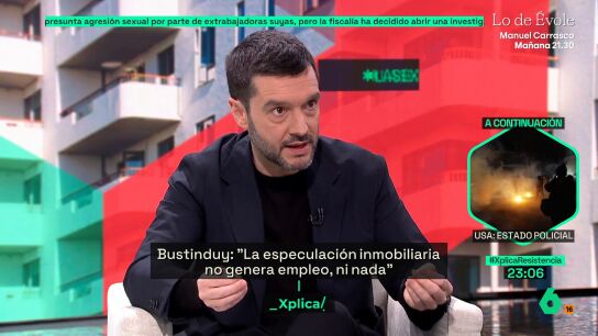 Bustinduy, en laSexta Xplica