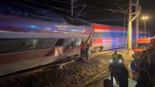 Una imagen del accidente de tren de Adamuz (C&oacute;rdoba), donde dos trenes han descarrilado