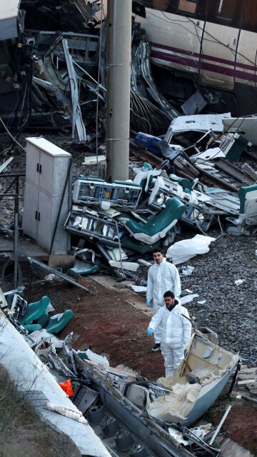 Imagen del accidente ferroviario de Adamuz (Córdoba)