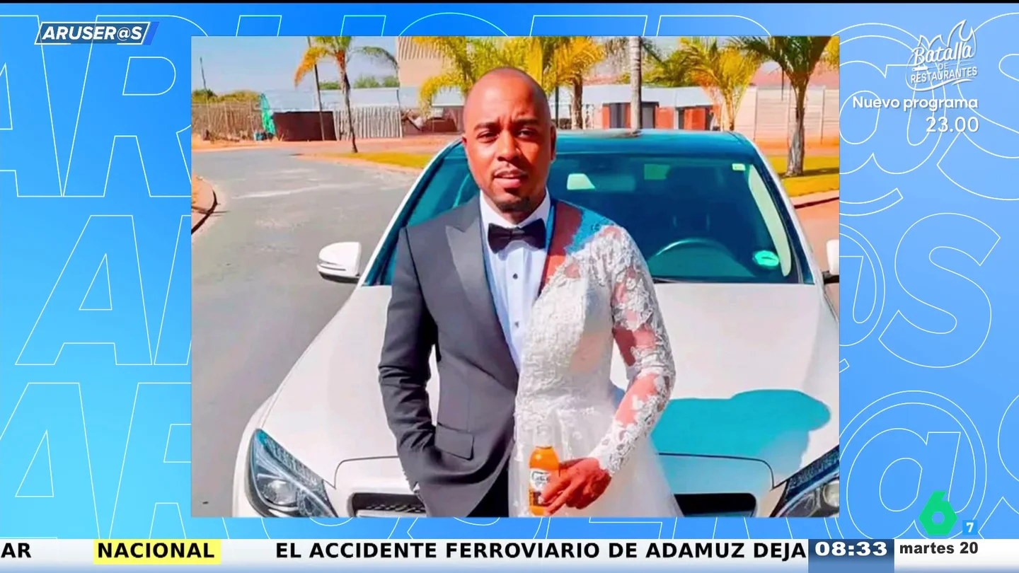 Un hombre se casa consigo mismo para demostrarse su amor y se viste mitad de novio y mitad de novia Un hombre se casa consigo mismo para demostrarse su amor y se viste mitad de novio y mitad de novia