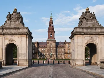 Palacio de Christiansborg en Copenhague Palacio de Christiansborg en Copenhague