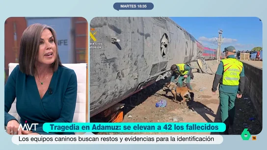 Bea de Vicente destaca el trabajo del equipo de criminalística en Adamuz: "Donde nosotros vemos caos, ellos van a ir viendo orden" "No os podéis imaginar la labor que va a hacer el informe de criminalística final para reconstruir todo este puzle y que al final tengamos todas las respuestas", afirma Bea de Vicente en este vídeo.