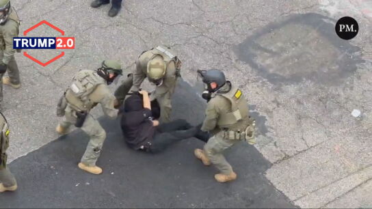 Imagen de archivo de una redada del ICE