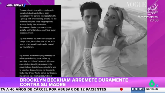 Alfonso Arús responde a Brooklyn Beckham tras explotar contra Victoria y David Beckham: "Muchos querrían tener esos padres" Alfonso Arús responde a Brooklyn Beckham tras explotar contra Victoria y David Beckham: "Muchos querrían tener esos padres"