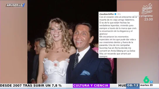 Claudia Schiffer, Cindy Crawford, Mar Flores... las modelos se despiden del diseñador Valentino "con el corazón roto" Claudia Schiffer, Cindy Crawford, Mar Flores... las modelos se despiden del diseñador Valentino "con el corazón roto"
