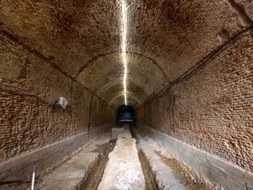 Vista del Túnel de Villanueva, conocido popularmente como Túnel de Bonaparte, que une el Palacio Real con la Casa de Campo, en una imagen de archivo Vista del Túnel de Villanueva, conocido popularmente como Túnel de Bonaparte, que une el Palacio Real con la Casa de Campo, en una imagen de archivo