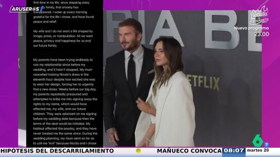 Brooklyn Beckham afirma que no quiere reconciliarse con Victoria y David Beckham: "Me presionaron e intentaron sobornarme"