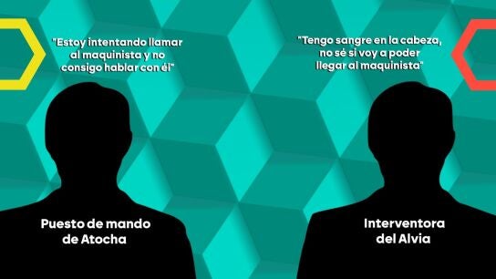 La llamada entre la interventora del Alvia y Atocha tras el siniestro: "Tengo sangre en la cabeza, no s&eacute; si voy a poder llegar al maquinista"