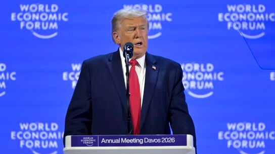 Donald Trump en el Foro de Davos