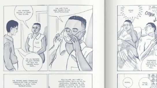 Detalle de una de las vi&ntilde;etas de 'Todo abruma' de Dash Shaw.