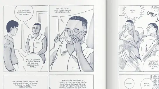 Detalle de una de las viñetas de 'Todo abruma' de Dash Shaw. Detalle de una de las viñetas de 'Todo abruma' de Dash Shaw.